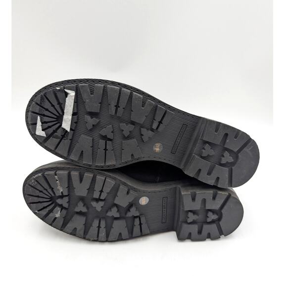 Lucky Brand Candre Double Buckle Lug Sole Boots Women's Black Size US10M EU41.5 - Picture 8 of 16